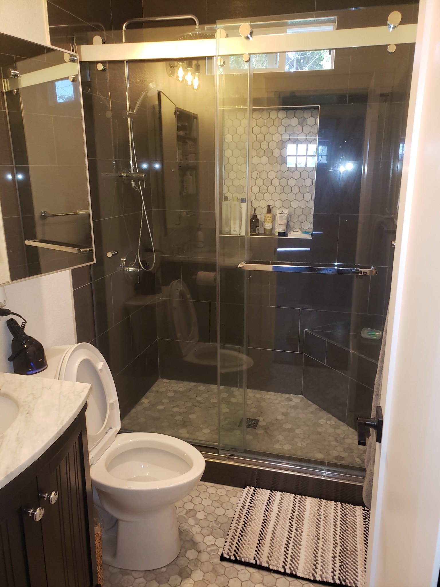 Bathroom plumbing and remodeling project in Vallejo
